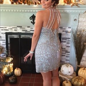 COPY - Beautiful baby blue Sherri Hill homecoming…